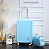 Star Style Luggage Trolley Luggage Female Universal Wheels Travel Bag Picture Box14 20Password