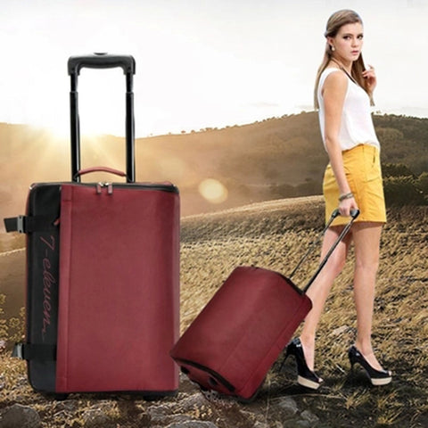 Folding Trolley Luggage,Travel Bag,Waterproof Journey Box,20Inches Female 7 Travel Eleven Luggage