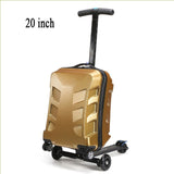100% Pc Fashion 20 Inch Students Scooter Trolley Suitcase/Boy Cool 3D Cover Extrusion Business Trip