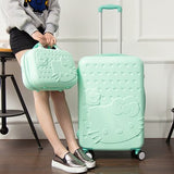 Wholesale! 14 20 Inches Pink Green Fashion Luggage Bags Sets, Travel Universal Wheels Trolley