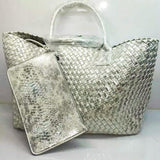 Qiaobao Wallet Gift Bag Famous Snake Knitting Quality Leather Women'S Handbag Vintage Large