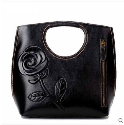 2017 New Chinese Style Embossing Luxury Handbags Women Bags Designer Genuine Leather Quality