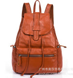Wholesale Price Fashion Genuine Leather Student Backpacks Women'S Shoulder Bags Cowhide School