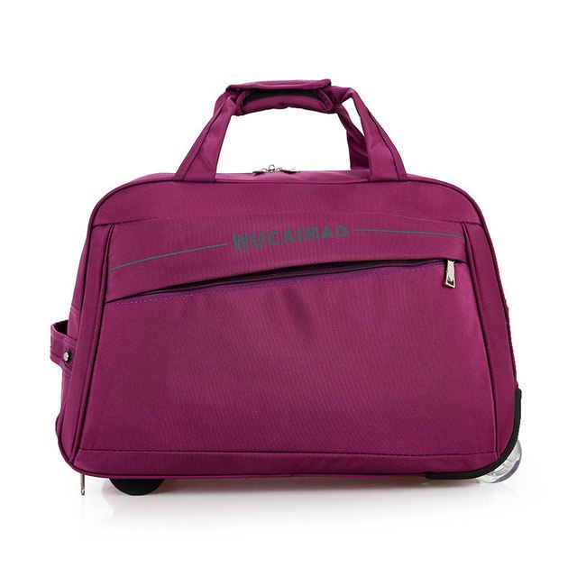 Rolling Luggage Trolley Bag Women Travel Bags Metal Hand Trolley Female&Male Bag Large Package