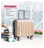 Hot 18 Inches Girl Boy Abs Pull Rod Box Students Trolley Case Child Travel Luggage Rolling Suitcase