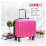 Hot 18 Inches Girl Boy Abs Pull Rod Box Students Trolley Case Child Travel Luggage Rolling Suitcase