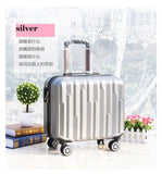 Hot 18 Inches Girl Boy Abs Pull Rod Box Students Trolley Case Child Travel Luggage Rolling Suitcase