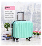 Hot 18 Inches Girl Boy Abs Pull Rod Box Students Trolley Case Child Travel Luggage Rolling Suitcase
