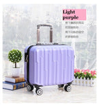 Hot 18 Inches Girl Boy Abs Pull Rod Box Students Trolley Case Child Travel Luggage Rolling Suitcase