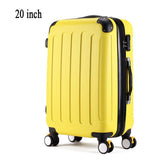 20Inch Classic Striped Patch Trolley Suitcase/Rolling Spinner Wheels Pull Rod Luggage/Women Girl