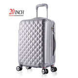 20" High Quality Diamond Lines Trolley Suitcase /Travell Case Luggage/Pull Rod Trunk Rolling