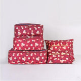 6Pcs/Set Nylon Packing Cube Large Capacity Double Zipper Waterproof Bag Luggage Clothes Tidy