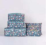 6Pcs/Set Nylon Packing Cube Large Capacity Double Zipper Waterproof Bag Luggage Clothes Tidy