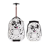 Letrend New Fashion Cartoon Cute Animal Children Rolling Luggage Set Boy Girls Trolley Travel