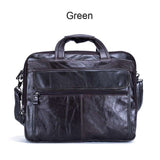 Otherchic Men Leather Handbags Men Crossbody Bags Cow Leather Genuine Leather Briefcafe Laywer Bags