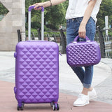 Wholesale!14 24Inches Abs Pc  Red Travel Trolley Luggage Bag Of Marriage Picture Box Female