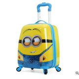 "18-Inch Children Luggage Suitcase, Boys And Girls Princess Abs Cartoon Tie Rod Suitcase Box