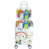Cartoon Luggage Female Universal Wheels Trolley Luggage Travel Bag14 20 24 Password Box Child