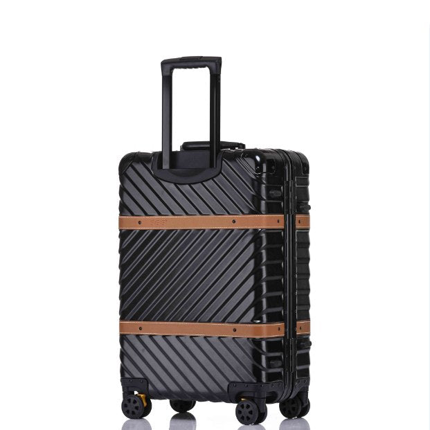 Op de kop van Zonder Peer Shop 4 Size Vintage Travel Suitcase Rolling L – Luggage Factory