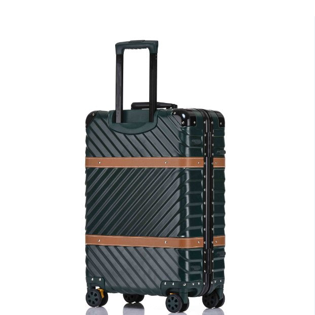 Op de kop van Zonder Peer Shop 4 Size Vintage Travel Suitcase Rolling L – Luggage Factory