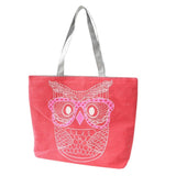 2016 New Design Fashion Lady Owl Shopping Handbag Shoulder Japan Canvas Bag Tote Purse Bags Bolsa
