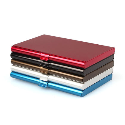 Creative Business Card Case Stainless Steel Aluminum Holder Metal Box Cover Credit Business Card