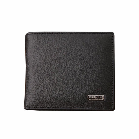 Xiniu Business Man Wallet Short Black Purse Slim Fold Flip Wallet Card Holder Leather Purse Men'S