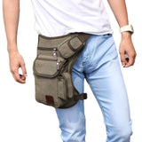 Xiniu Men Leg Waist Bag Thigh Fanny Pack Multifonction Canvas Money Belt Casual Man Waist Bag