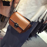 Xiniu Women'S Solid Pu Leather Bag Chain Strap Crossbody Bags For Women Bags Portefeuille Femme