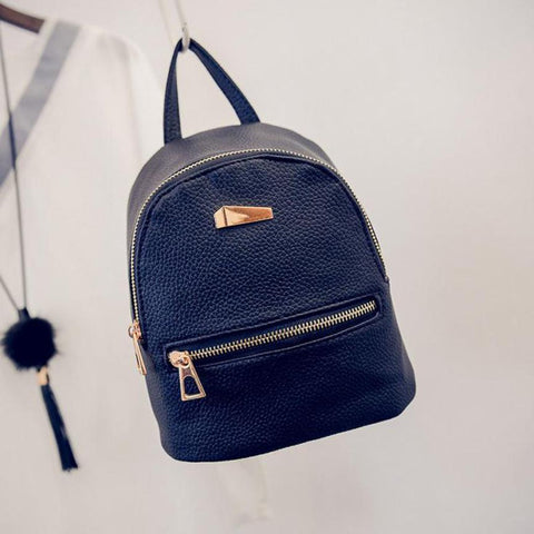 2016 Women'S Backpack Travel Bag Fashion Samll Double Bags Womens Leather Backpack Women School Bag
