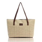 2016 Women Fashion Handbag Canvas Hobos Ladies Shoulder Bags Shopping Linen Casual Totes Solid