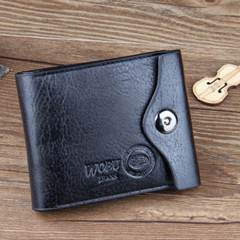 Carteras Mujer Fashion Mens Wallet Leather Bifold Id Cards Holder Coin Pocket Bag 2016 Wallets Slim