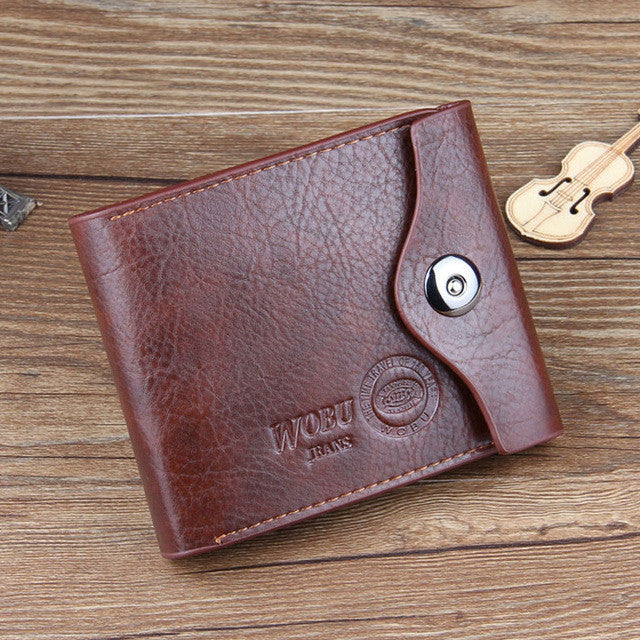 Carteras Mujer Fashion Mens Wallet Leather Bifold Id Cards Holder Coin Pocket Bag 2016 Wallets Slim