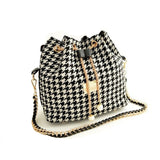2016 Fashion Women Small Houndstooth Shoulder Bags Women'S Crossbody Bag Satchel Handbag Mochila