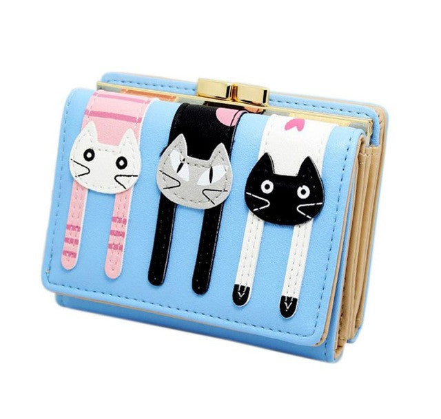 Women Small Wallet Lady Short Handbag Button Clutch Purse Bag Fashion Women Leather Wallet