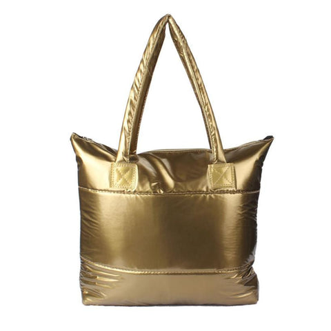 2016 Women Tote Girl Space Bale Cotton Totes Handbag Feather Down Ladies Shoulder Bag Bolsa