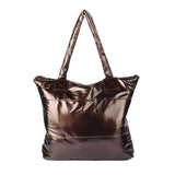 2016 Women Tote Girl Space Bale Cotton Totes Handbag Feather Down Ladies Shoulder Bag Bolsa