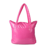 2016 Women Tote Girl Space Bale Cotton Totes Handbag Feather Down Ladies Shoulder Bag Bolsa