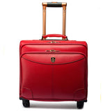 First Layer Of Cowhide Leather Case Genuine Leather Trolley Luggage Bag Travel Bag 16 20