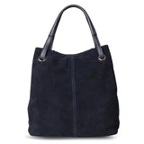 Nico Louise Women Real Split Suede Leather Tote Bag,New Leisure Large Top-Handle Bags Lady Casual
