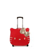New Hello Kitty Women Girl Kids Trolley Cases Luggage 18"Uniersal Wheels Swivel Casters 3D Travel