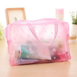 Women Travel  Transparent Cosmetic Bag Zipper Trunk Makeup Case  Make Up Bags Handbag Organizer