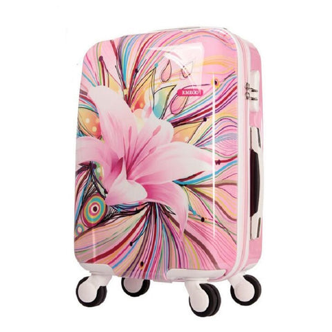 Letrend Fashion Women Rolling Luggage Spinner Suitcases Wheels Trolley 20/24' Korean Travel Bag