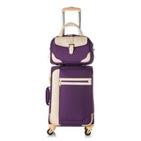 Female 14 20 22 24 26Inches Oxford Silk Cloth Travel Luggage Bags On Universal Wheels,High