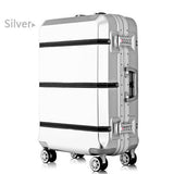 Letrend New Fashion 24 29 Inch Rolling Luggage Trolley Bag Aluminium Frame 20' Women Boarding Bag