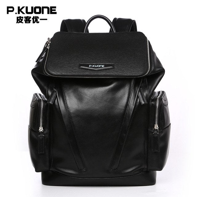 Fashion Designer Genuine Leather Backpacks For Men School Bags Famous Brand Shoulder Bag Men Travel