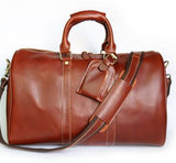 Mens Travel Bags New Fashion Genuine Leather Vintage Handbag Large Capacity Luggage Duffle Bag