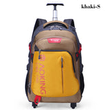 Aoking High Quality Waterproof Travel Trolley Backpack Luggage Wheeled Carry-Ons Bags Large