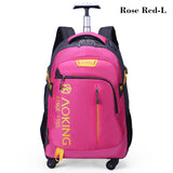 Aoking High Quality Waterproof Travel Trolley Backpack Luggage Wheeled Carry-Ons Bags Large