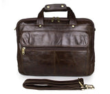 Cowather Genuine Leather Handbag For Men'S Laptop Bag Top Handle Briefcases Travel Bag Casual